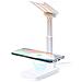 Lampada Caricabatterie Multifunzione Wireless 10w. Batteria Portatile Da 3000 Mah. 7x26x12 Centimetri. Colore Bianco - Foto miniatura 1