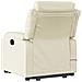 Lusso Casadino -  Poltrona Alzapersona Reclinabile Massaggio Crema Similpelle - Foto miniatura 4