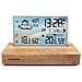 RADIOSVEGLIA LEGNO CON STAZIONE METEO - Foto miniatura 1