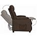 Lusso Casadino -  Poltrona Alzapersona Marrone Scuro In Tessuto - Foto miniatura 5