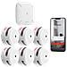 KIT 6x Sensori Fumo Link+PRO a batteria sostituibile con centralina RF - Foto miniatura 1