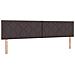 Letto con rete a molle e materasso  Marrone Scuro 200x200 cm Tessuto - Foto miniatura 6