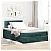 Struttura Letto Pouf con Materasso 120x200 cm Velluto - Foto miniatura 4