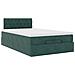 Struttura Letto Pouf con Materasso 120x200 cm Velluto - Foto miniatura 5