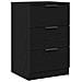 Comodini 2 pezzi Nero Rovere 40x65x65 cm Realizzati in Legno Ingegnerizzato - Foto miniatura 6