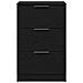 Comodini 2 pezzi Nero Rovere 40x65x65 cm Realizzati in Legno Ingegnerizzato - Foto miniatura 7