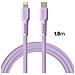 Cavo Di Ricarica E Sincronizzazione Usb-c A Lightning Da 2,4 A, 27 W, 1,8 M, Viola - Foto miniatura 4