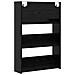 Armadi per scarpe da muro 2 pcs Rovere nero Legno multistrato - Foto miniatura 8