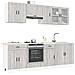 Set Mobili da Cucina 8 pz Kalmar Grigio Sonoma in Truciolato - Foto miniatura 2