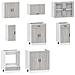 Set Mobili da Cucina 8 pz Kalmar Grigio Sonoma in Truciolato - Foto miniatura 4