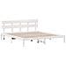 Struttura del letto Bianco 180 x 200 cm Legno massello di pino - Foto miniatura 1