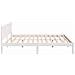 Struttura del letto Bianco 180 x 200 cm Legno massello di pino - Foto miniatura 7