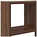 Mensola a Muro a Cubo 12 Scomparti Truciolato Rovere Marrone - Foto miniatura 8