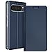 Custodia A Libro Per Google Pixel 10 Pro Xl Con Portacarte Serie Skin Pro, Blu Notte - Foto miniatura 5