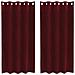 Tende con tende 2 pcs Rosso vino 140 x 175 cm Velluto - Foto miniatura 1