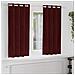 Tende con tende 2 pcs Rosso vino 140 x 175 cm Velluto - Foto miniatura 2