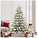 Albero di Natale Artificiale con Rami Pieghevoli Bianco 210 cm - Foto miniatura 2