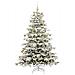 Albero di Natale Artificiale con Rami Pieghevoli Bianco 210 cm - Foto miniatura 3