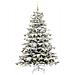 Albero di Natale Artificiale con Rami Pieghevoli Bianco 210 cm - Foto miniatura 4