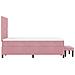 Letto a molle con materasso Rosa 120 x 190 cm Velluto - Foto miniatura 9