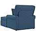 Chaise Longe con Gonna con cuscino 3 pcs Blu Tessuto - Foto miniatura 6