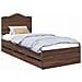 Struttura del letto con cassetto Quercia marrone 100 x 200 cm - Foto miniatura 1