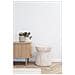 Bonn - Tavolino In Fibroclay Naturale Con Struttura Scanalata Ø37x43 Cm - Foto miniatura 5