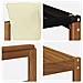 Set di divani da esterno con cuscino 6 pcs Naturale e Crema - Foto miniatura 9