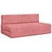 Divano Letto Pieghevole Rosa 152 x 86,5 x 60 cm Tessuto - Foto miniatura 1