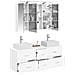 Set di mobili per il bagno 4 pcs Bianco - Foto miniatura 3