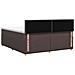 Letto box spring con materasso Marrone Scuro 200 x 200 cm - Foto miniatura 9