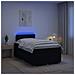 Letto box spring con materasso Nero 120 x 200 cm Tessuto - Foto miniatura 2