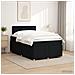 Letto box spring con materasso Nero 120 x 200 cm Tessuto - Foto miniatura 4