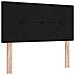 Letto box spring con materasso Nero 120 x 200 cm Tessuto - Foto miniatura 5