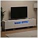 Mobile TV LED a 5 pezzi Bianco Lucido Legno ingegnerizzato - Foto miniatura 7