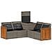 Set di divani 5 pz Grigio e Grigio Scuro - Foto miniatura 9