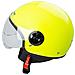 Casco Jet Demi Urban Moto Omologato Ece 22 Visiera Avio Sferica Sonicmoto Fluo L - Foto miniatura 4