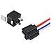 5pcs Professionale 4 Pin Auto Relay 12v 40a Spst Auto Rel Con Socket E Fili Di Colore Marcato Cablaggio Per Camion Dellautomobile Moto Barche (nero)  - Foto miniatura 2