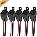 5pcs Professionale 4 Pin Auto Relay 12v 40a Spst Auto Rel Con Socket E Fili Di Colore Marcato Cablaggio Per Camion Dellautomobile Moto Barche (nero)  - Foto miniatura 1