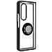 Cover Samsung Galaxy Z Fold 3 Bimateriale Anello Supporto Metallico Nera - Foto miniatura 1