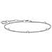 , Bracciale In Argento Sterling 925, Con Pietre Bianche, Lunghezza 16-19 Cm (3)  - Foto miniatura 1