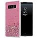 Custodia Compatibile Con Samsung Galaxy Note 8 In Rosa Con Glitter - Coperchio Protettivo In Silicone Tpu Flessibile Con Glitter Scintillanti - Foto miniatura 1