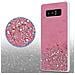 Custodia Compatibile Con Samsung Galaxy Note 8 In Rosa Con Glitter - Coperchio Protettivo In Silicone Tpu Flessibile Con Glitter Scintillanti - Foto miniatura 4