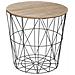 Tavolino, Filo Per Soggiorno Con Funzione Appunti, Cestino, 2in1 - Foto miniatura 1
