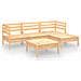 Set Divani Da Giardino 5 Pz In Legno Massello Di Pino - Foto miniatura 2