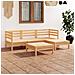 Set Divani Da Giardino 5 Pz In Legno Massello Di Pino - Foto miniatura 1