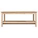 Tavolino da Salotto 110x55x45 cm Legno Massello di Pino - Foto miniatura 6