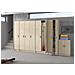 Armadio Multiuso Salem, Mobile Ausiliario A 2 Ante, Portascarpe Con 3 Ripiani, Scarpiera Alta Moderna, 59x37h180 Cm, Rovere - Foto miniatura 4