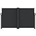 Tenda da Sole Laterale Retrattile Nera 140x1200 cm - Foto miniatura 2