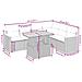 Set Divani Da Giardino Con Cuscini 7pz Nero Polyrattan - Foto miniatura 2